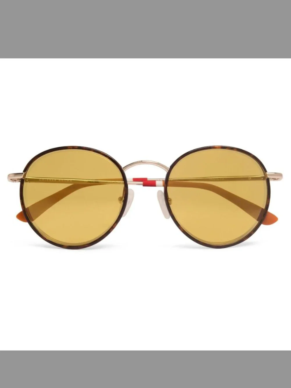 Orlebar Brown Sunglasses w/ Gold Lenses & Tortoise Frame